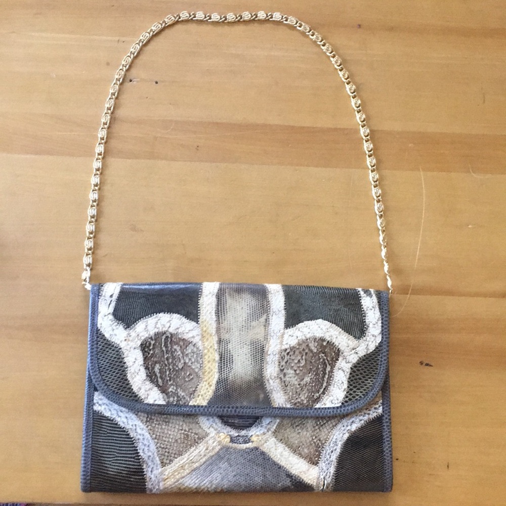 Vintage Bags by Varon snake/reptile skin purse